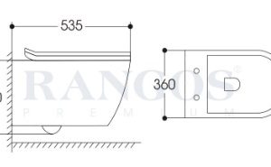 Alternative view of BỒN CẦU TREO TƯỜNG CAO CẤP RANGOS RG-S8803W